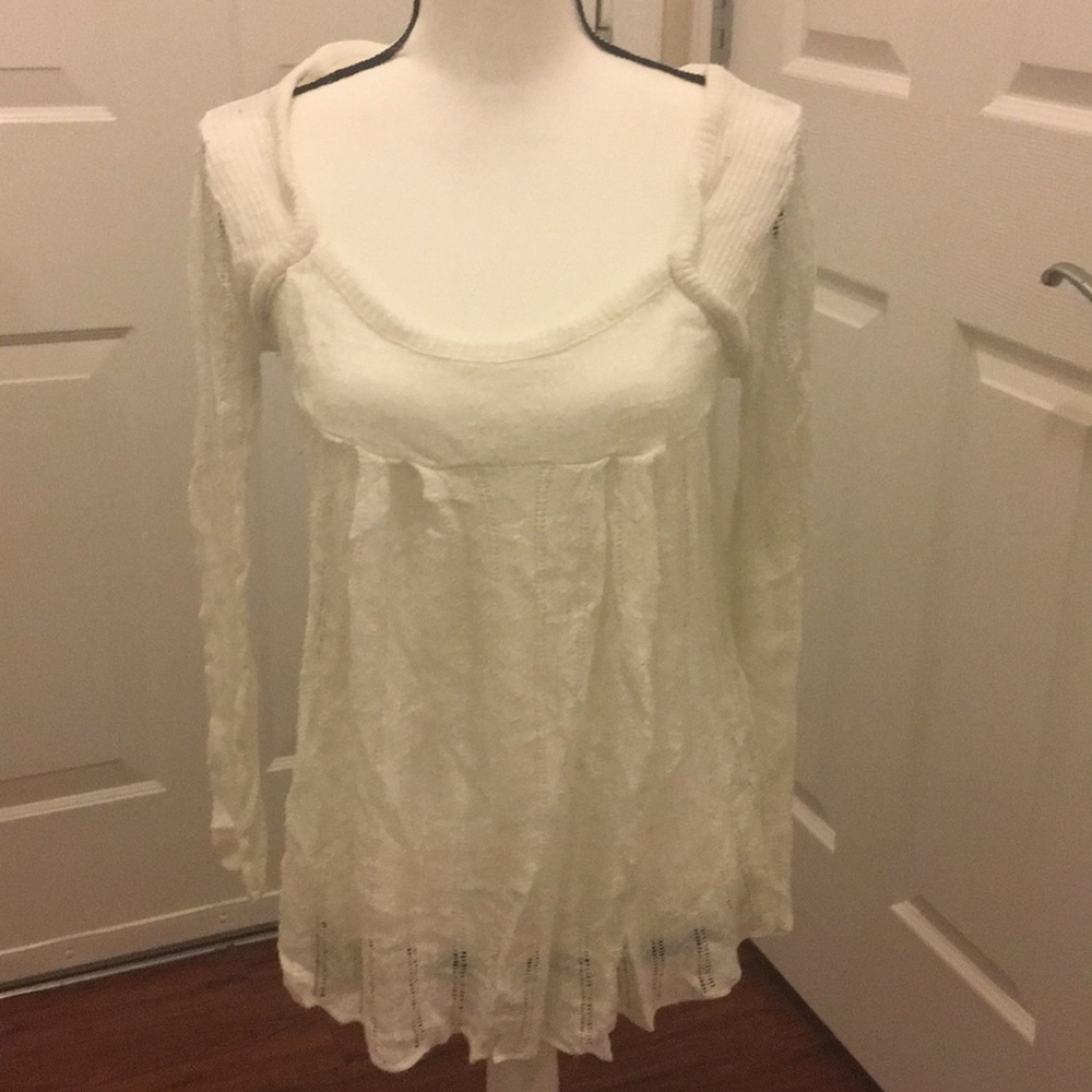 Day Trip loose white sweater
